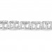 21.00 ct Ladies Round Cut Cubic Zirconia Tennis Bracelet in 925 kt Silver
